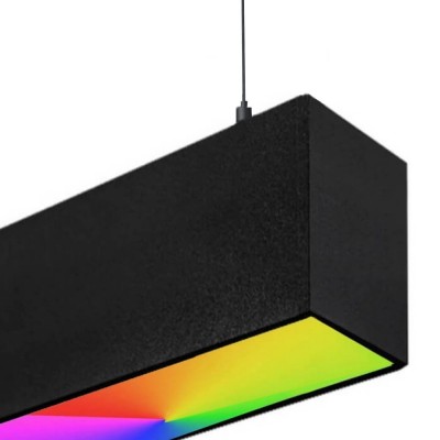 Linear Lamp Pendant LED RGB - MUNICH BLACK - 0.5m - 1m - 1.5m - 2m - IP54