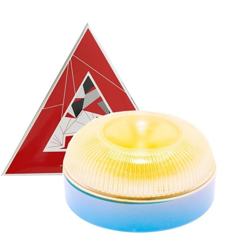 LED Emergency Light for Vehicles V16 IP65 - Certified Safety + Magnetic Base (Battery Included) LED Emergency Light for Vehicles V16 IP65 - Certified Safety + Magnetic Base (Battery Included)
