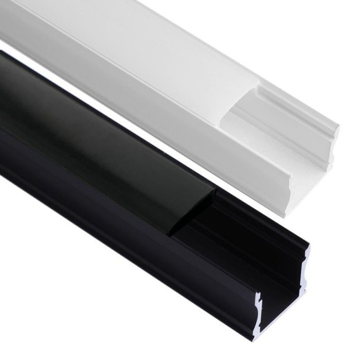 Profile White & Black - 2 Meters - U - Aluminum - for LED