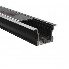 Profile White & Black - 2 Meters - Wings - Aluminum - for LED