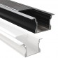 Profile White & Black - 2 Meters - Wings - Aluminum - for LED