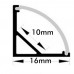 Profile White & Black - 2 Meters - L - Aluminum - for LED