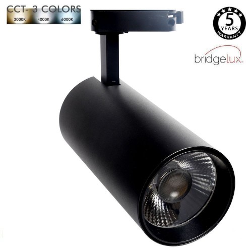 LED Tracklight 30W MAYA - CCT - DOB Driverless - CRI +90 - Black