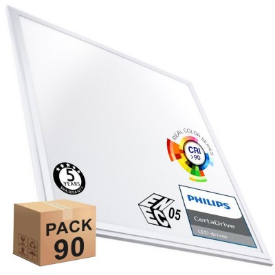PACK 10 LED Panel 60x60 44W - Philips CertaDrive - CRI+92 -ENEC05