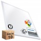 PACK 10 LED Panel 60x60 44W - Philips CertaDrive - CRI+92 -ENEC05