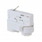 3-PHASE Connector for rail White