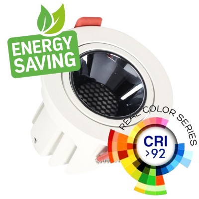 5W - 8W - 12W LED Downlight White - Bridgelux Chip - UGR11 - CCT - CRI+92