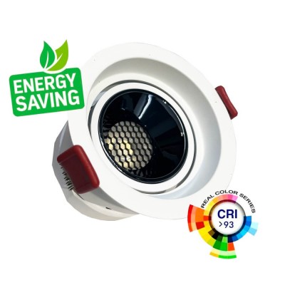 5W - 8W -12W LED Downlight White - Bridgelux Chip - UGR11- CCT- CRI+92