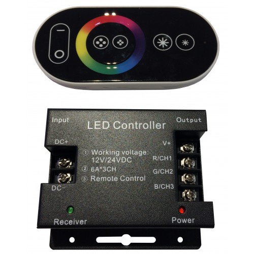 Controller RGB DC 12-24V 6A*CH