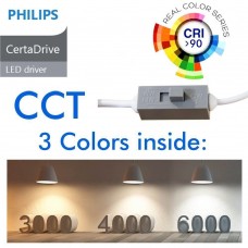 44W LED Downlight Round - Philips CertaDrive - CCT - UGR17- CRI+90 - IP54
