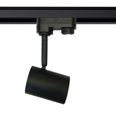 BLACK Track Light for GU10 Lamp - THREE-PHASE