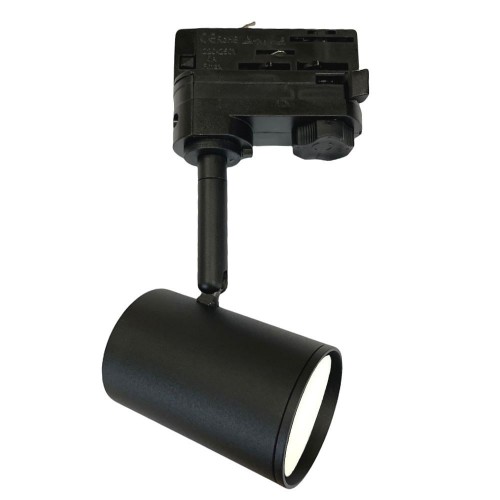 BLACK Track Light for GU10 Lamp - THREE-PHASE BLACK Track Light for GU10 Lamp - THREE-PHASE