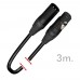 DMX signal cable - XLR3 male - XLR3 female