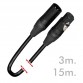 DMX signal cable - XLR3 male - XLR3 female
