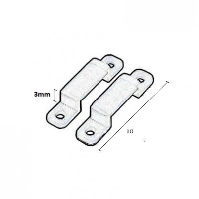 Clamping clips for LED strips