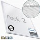 PACK 2 LED Panel 60x60 44W - Philips CertaDrive - UGR19 - CRI+92 - CCT