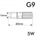 LED Bulb 5W - G9 - 360º - Dimmable