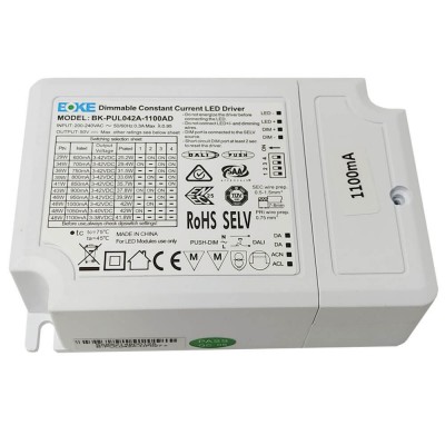Dimmable Driver DALI 42W | 3v-42v | 600mA-1100mA | IP20