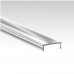 Profile 2 meters Aluminum -Wings- To embed - TRANSPARENT COVER