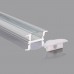 Profile 2 meters Aluminum -Wings- To embed - TRANSPARENT COVER