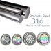 LED-Lamp Underwater RGB - 36W - DC12V - IP68 - Stainless steel 316