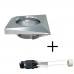 LED Frame Fixed Square GU10-MR16 - CHROME