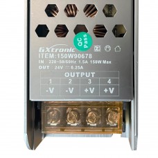 Power supply 24V 150W 6.25Adc - Aluminium IP20