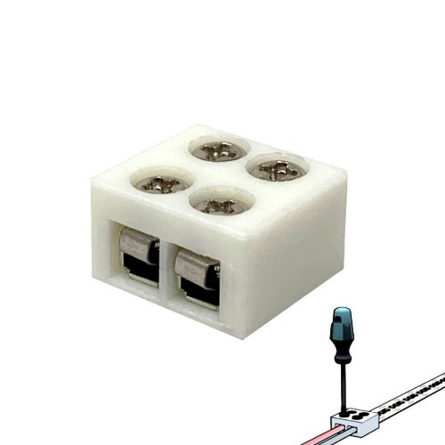 Screw-in connector for LED strips SMD - 10mm - IP20