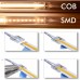 Transparent connector for COB + SMD LED strips - 10mm - IP20