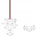 Transparent connector for COB + SMD LED strips - 10mm - IP20