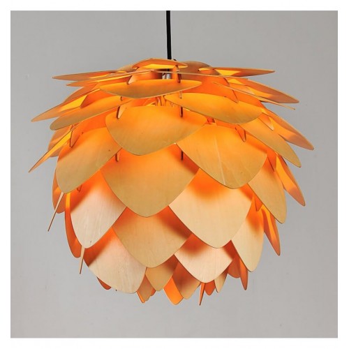 OAK Wooden Pinecone Pendant Lights OAK Wooden Pinecone Pendant Lights