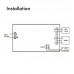 LED Emergency Light 4W + Ceiling Kit + Permanent Light Option - IP65