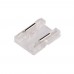 Pack 10 Transparent union connector for LED strips - COB + SMD - 8mm - 10mm - IP20