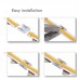 Pack 10 Transparent union connector for LED strips - COB + SMD - 8mm - 10mm - IP20