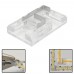Pack 10 Transparent union L connector for LED strips - COB + SMD - 8mm - 10mm - IP20