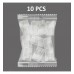 Pack 10 Transparent union L connector for LED strips - COB + SMD - 8mm - 10mm - IP20