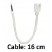 KIT Silicone Glue + Connector Cable for COB + SMD LED Strips - 8mm - 10mm - IP65