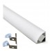 PACK - Aluminium Profile 2 metres Angular 90º - L - for LED Strips
