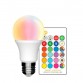 LED Bulb RGB + 3000K - 10W 270º E27 with Remote Control