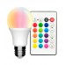 LED Bulb RGB + 3000K - 10W 270º E27 with Remote Control