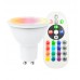 LED Spotlight RGB + 3000K - 8W 110º GU10 with Remote Control
