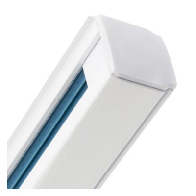 Three-Phase Aluminum Track for LED Spotlights | 2 Meters White