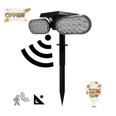 Solar garden light 4500K with motion sensor