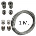 Suspension kit for Hanging Rail - Steel - 1 metre
