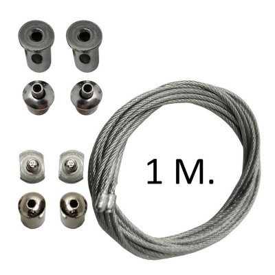 Suspension kit for Hanging Rail - Steel - 1 metre