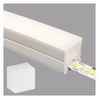 LED Silicone Tube | FLEX 20-20 | 50m | Custom Cut | For LED Strips up to 12mm