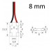 Transparent Connector for COB + SMD LED Strips - 8mm - 10mm - IP20