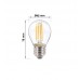 4W LED Bulb Filament E27 G45