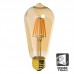 8W LED Bulb Filament Vintage E27 Gold ST64 - Dimmable