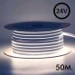 Flexible LED Neon 24V - 8W/m - Coil 50m - 6x12mm - 6000K